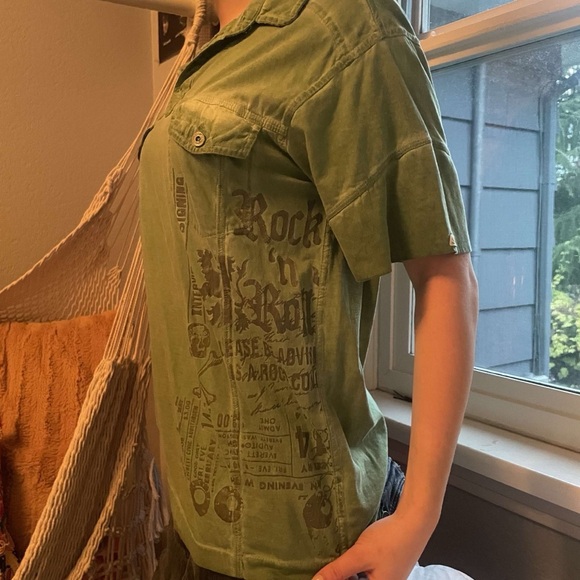 Vintage point zero graphic collard T-shirt - Picture 2 of 6